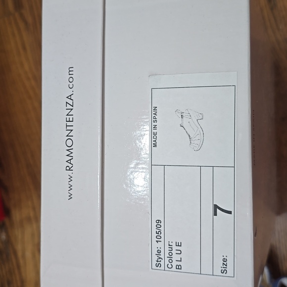 Ramon Tenza Blue and Purple Espadrilles with Wedge Heel Sz 7 - Picture 9 of 9